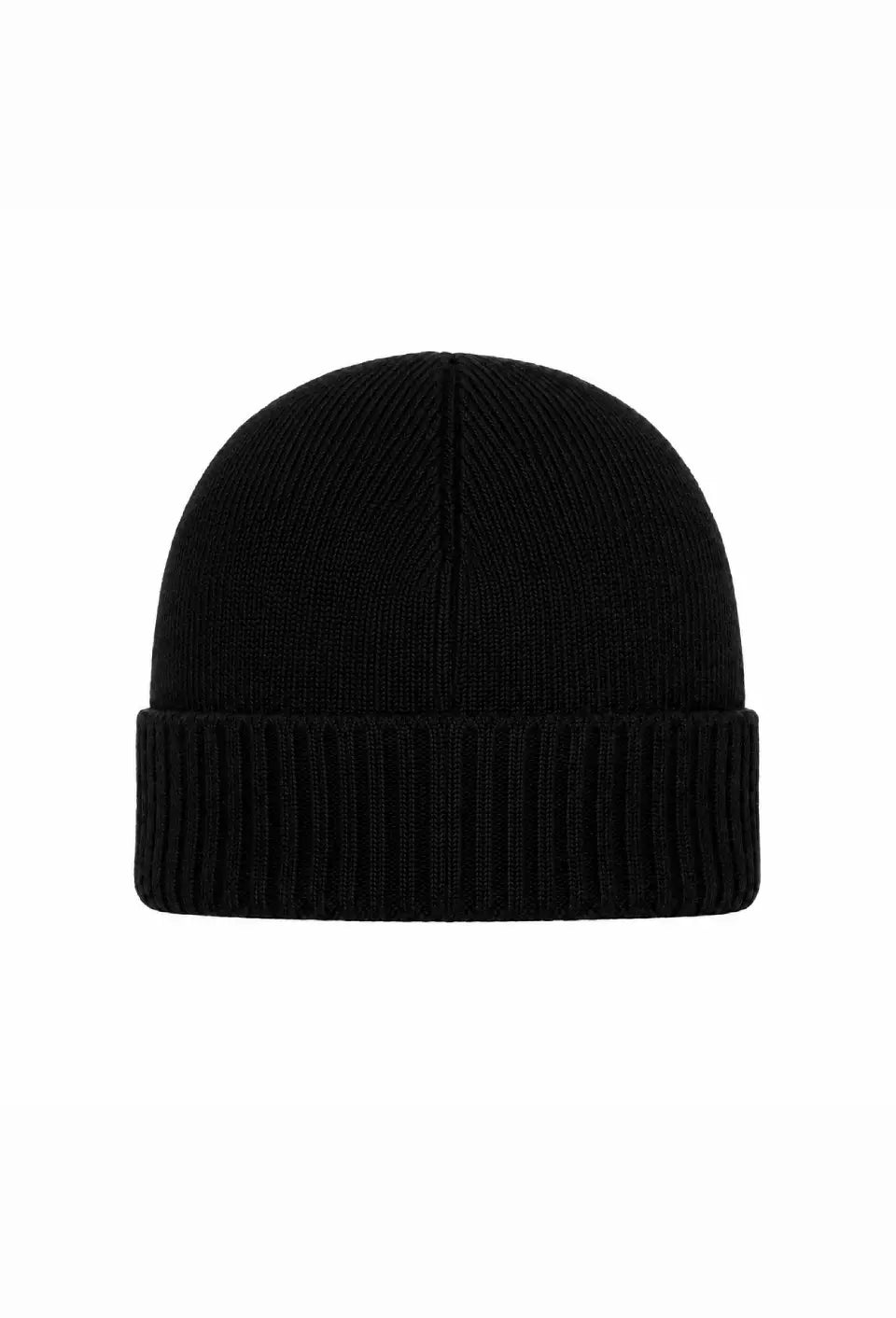 Peuterey CAPPELLO NERO IN LANA RASATA CON LOGO CENTRALE Bambini e ragazzi SILLI03KID.NE_