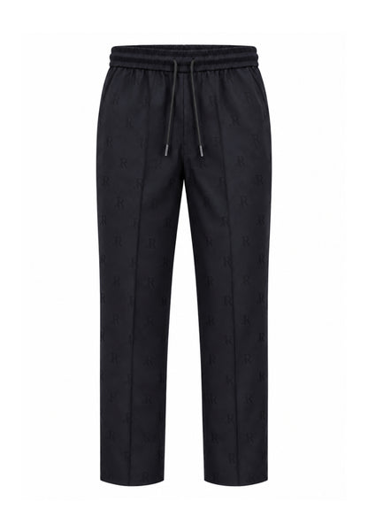 John Richmond pantalone nero logato con laccio in vita Bambini e ragazzi rba26039pa.ne_