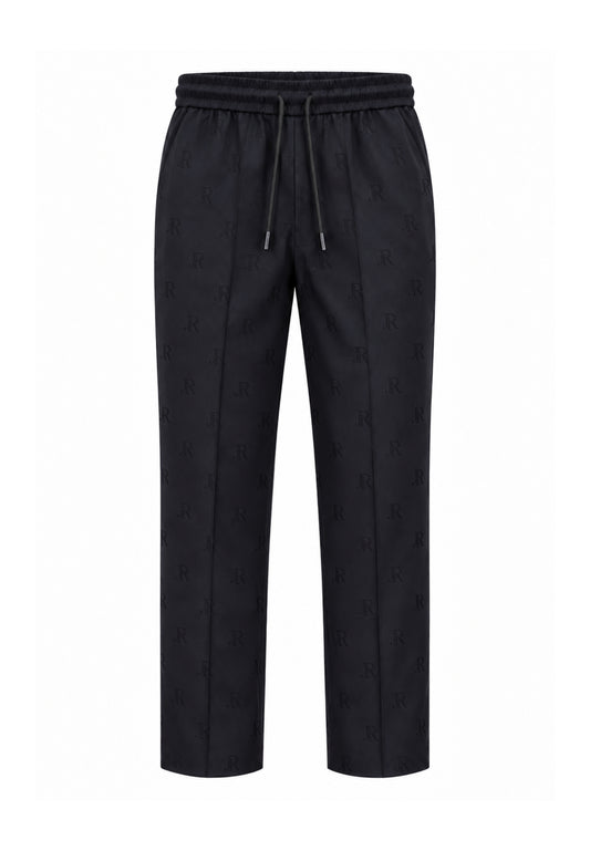 John Richmond pantalone nero logato con laccio in vita Bambini e ragazzi rba26039pa.ne_