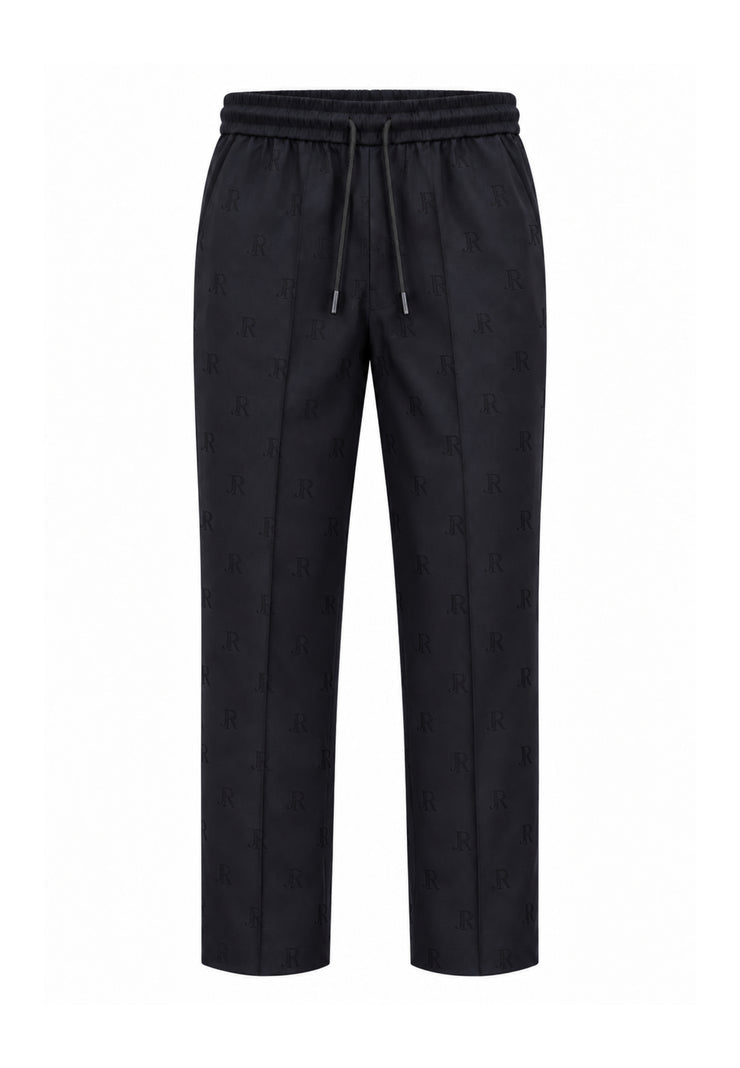 John Richmond pantalone nero logato con laccio in vita Bambini e ragazzi rba26039pa.ne_