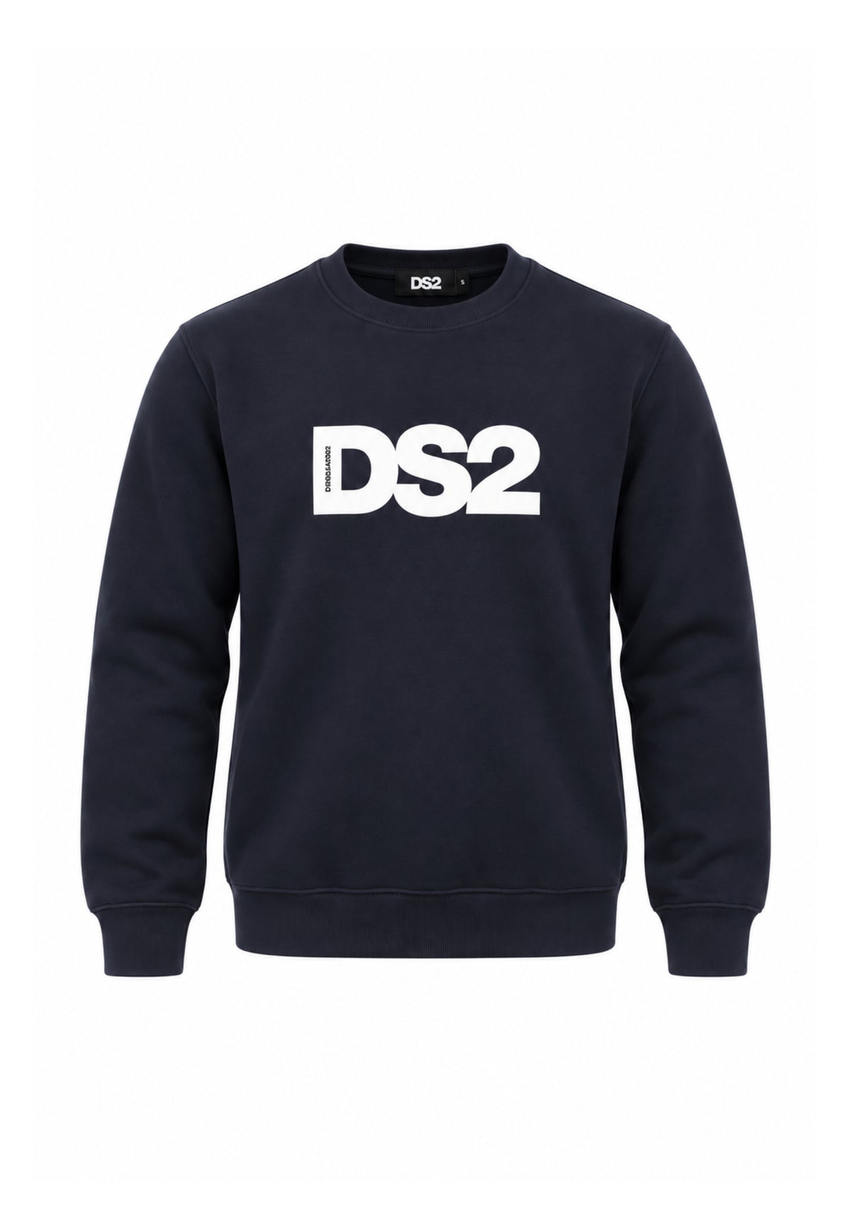 DS2 FELPA NERA A GIROCOLLO CON LOGO CENTRALE Bambini e ragazzi F62K281.NE_