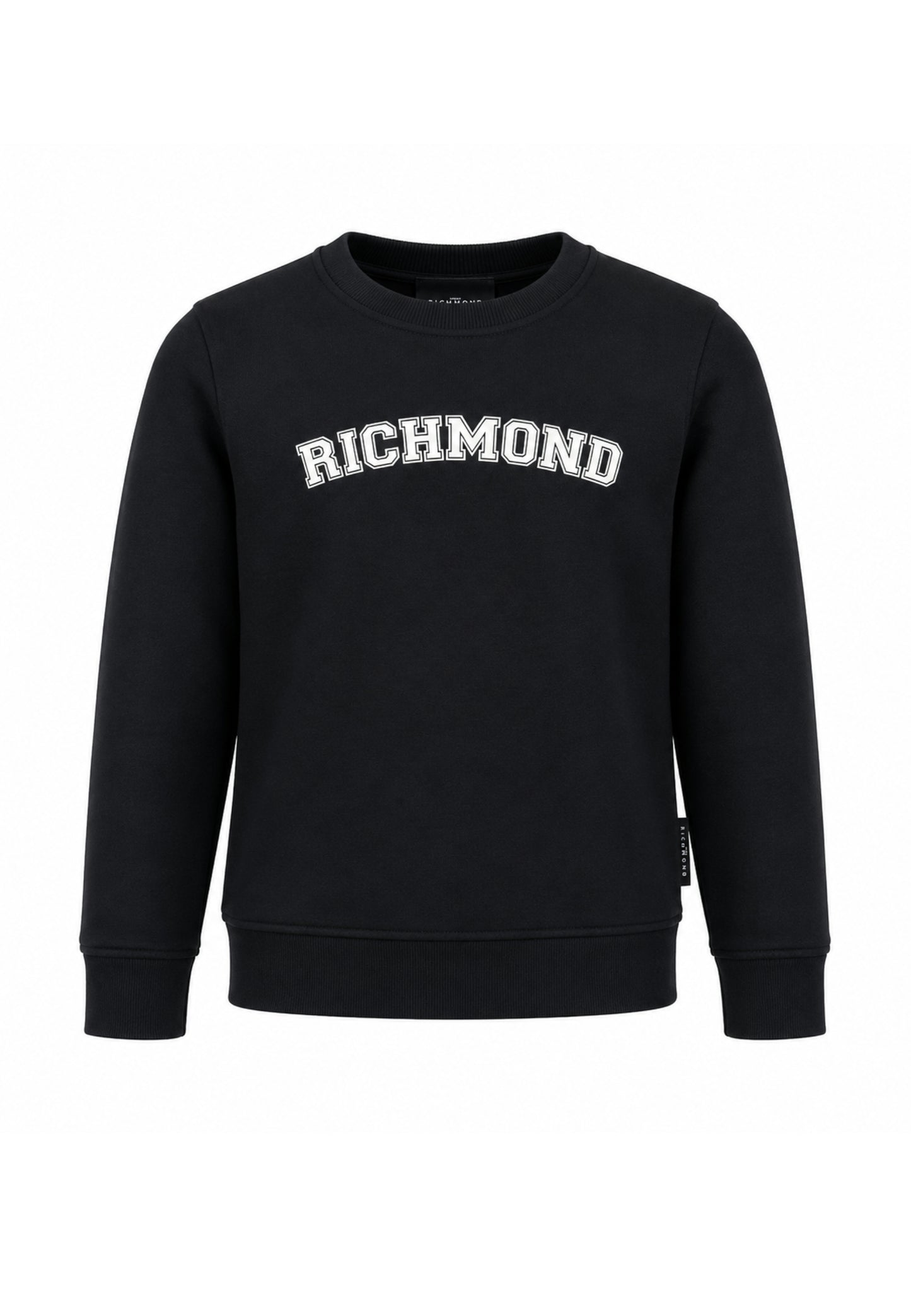 John Richmond felpa nera girocollo CON LOGO COLLEGE Bambini e ragazzi rba26175fe.ne_