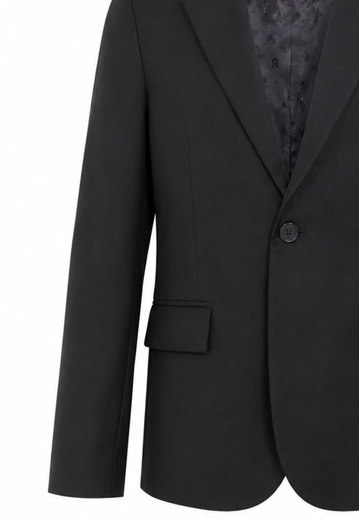 John Richmond giacca NERA BLAZER CON BOTTONE SINGOLO Bambini e ragazzi rba26124gc.ne_