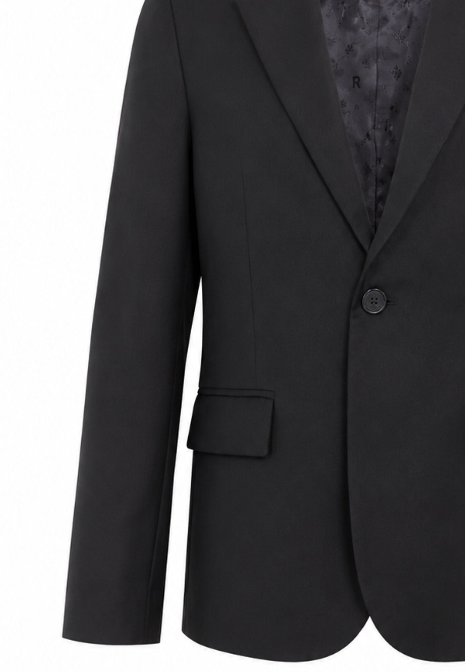 John Richmond giacca NERA BLAZER CON BOTTONE SINGOLO Bambini e ragazzi rba26124gc.ne_