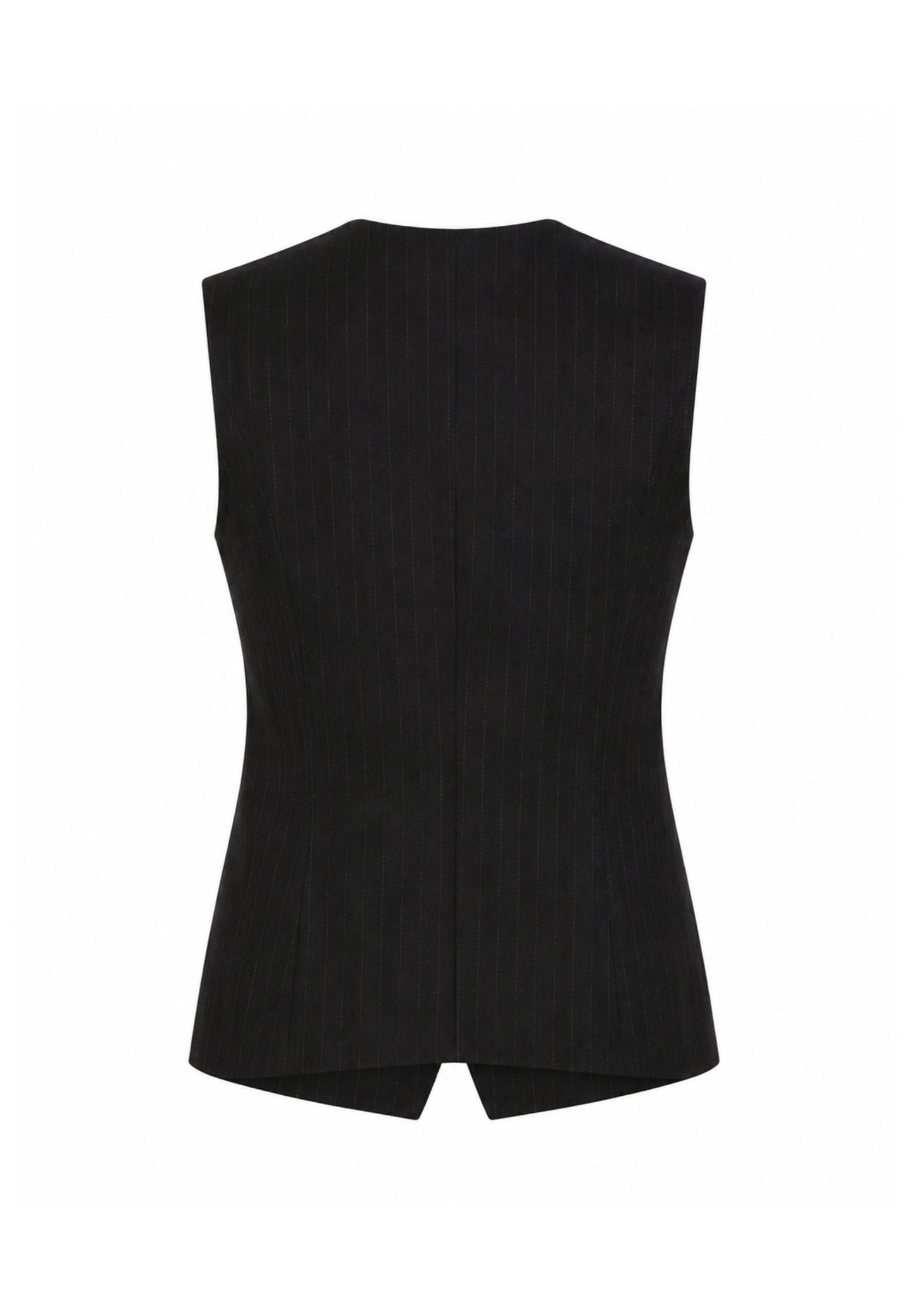 MON SAURIRE completo nero con gilet e pantalone gessati Bambine e ragazze m1433j+m1441j.ne_
