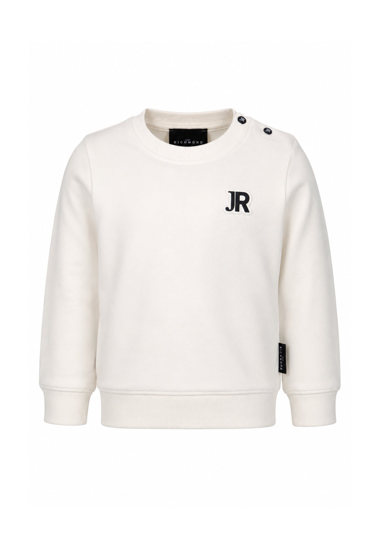John Richmond tuta panna con pantalone nero e logo piccolo Bambini e ragazzi ria26011cf.bia_