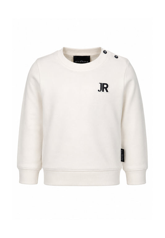 John Richmond tuta panna con pantalone nero e logo piccolo Bambini e ragazzi ria26011cf.bia_